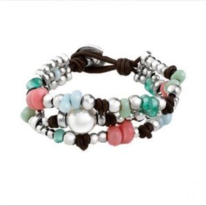 Uno de 50 multi bead/ pearl bracelet